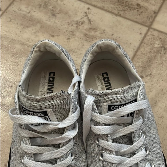 Converse Gray and White Chuck Taylor Sneakers - Picture 10 of 15